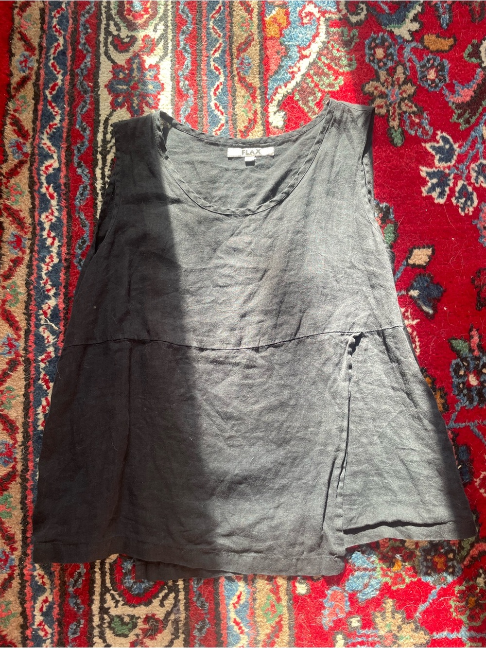 Flax Linen Cross Tank Top